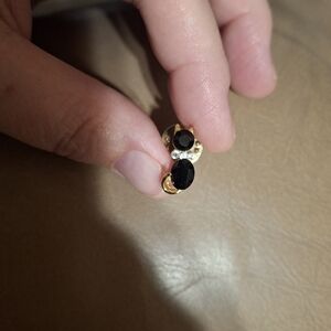 Sophisticated Black and Gold Brooch